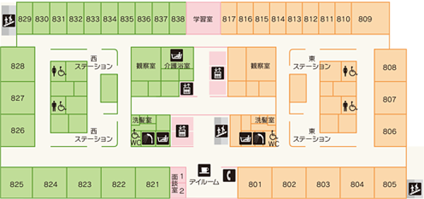 8階フロアマップ