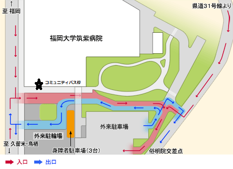 外来駐車場のご案内